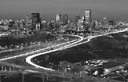 View of Johannesburg at night